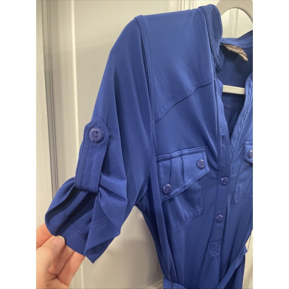 Fenn Wright Mansion Formal Solid Blue Polyester S… - image 6